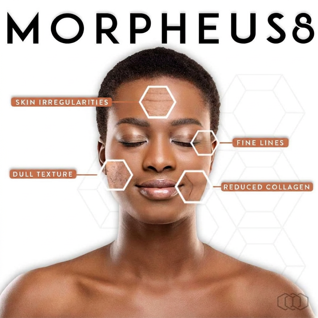 Morpheus8 RF microneedling targets skin irregularities, fine lines, dull texture, and reduced collagen — at Whole Health.
