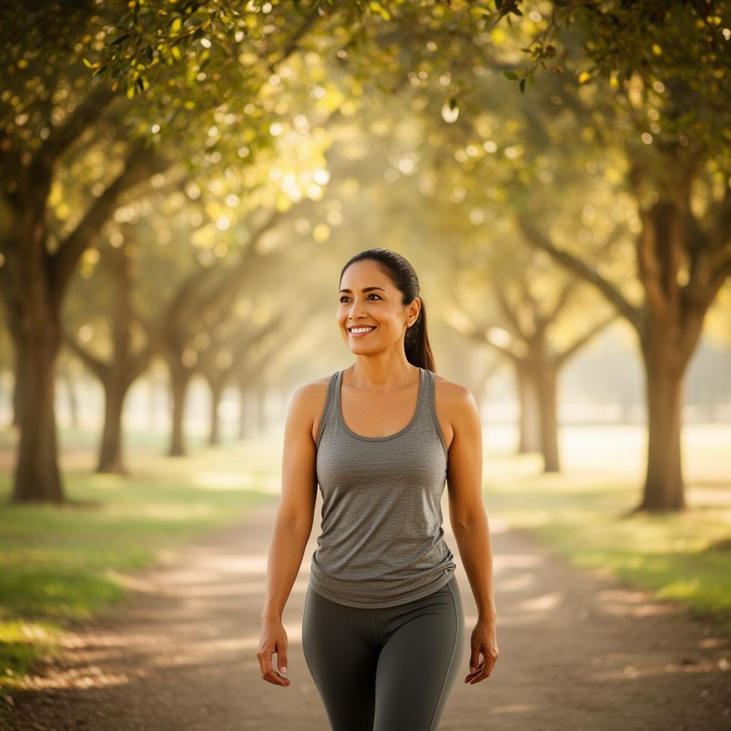 A hopeful person considering their weight-loss options in warm natural light